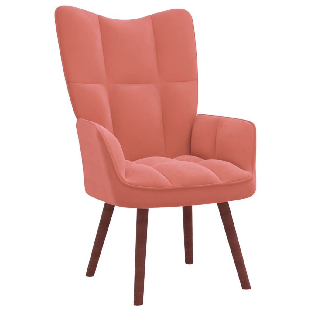 vidaXL Sillón de relax de terciopelo rosa