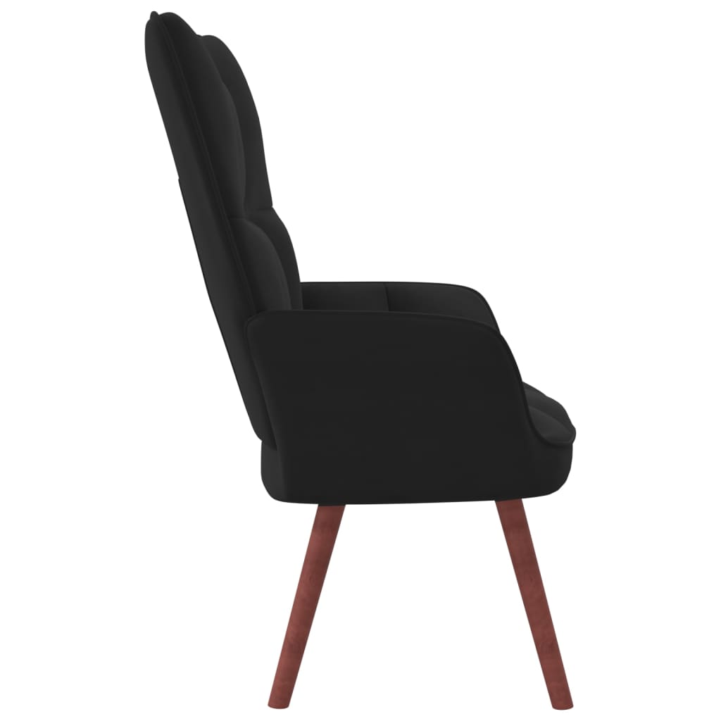 vidaXL Sillón de relax de terciopelo negro