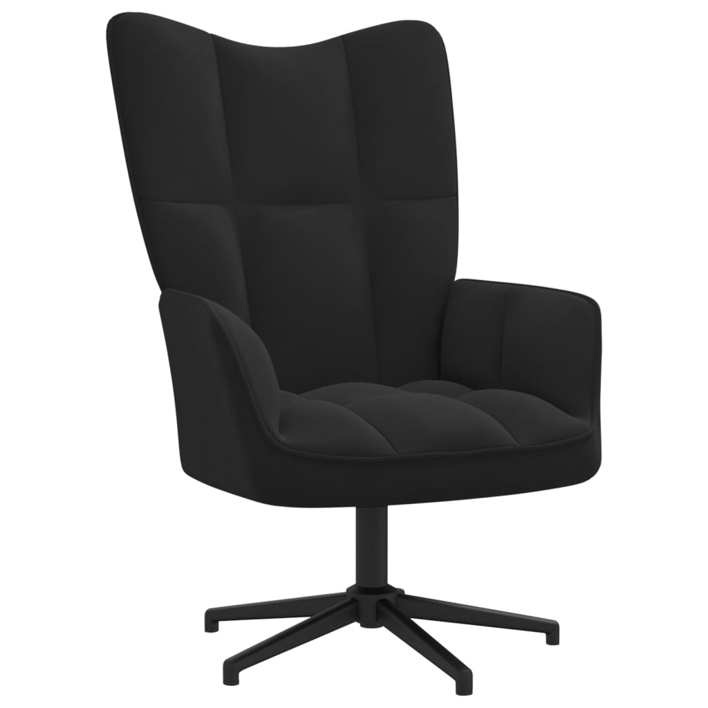 vidaXL Sillón de relax de terciopelo negro