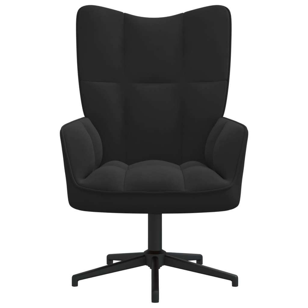 vidaXL Sillón de relax de terciopelo negro