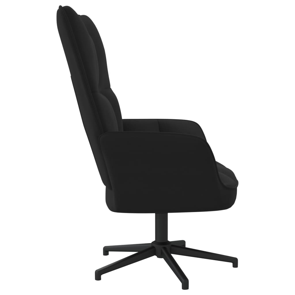 vidaXL Sillón de relax de terciopelo negro