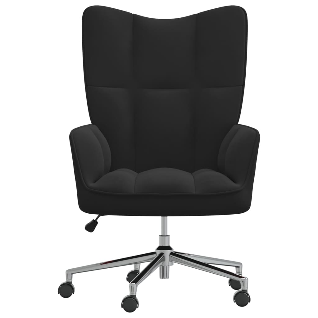 vidaXL Sillón de relax de terciopelo negro