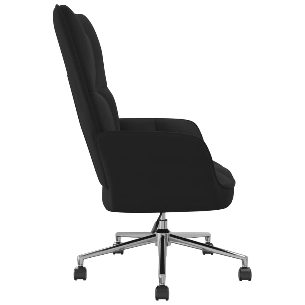 vidaXL Sillón de relax de terciopelo negro