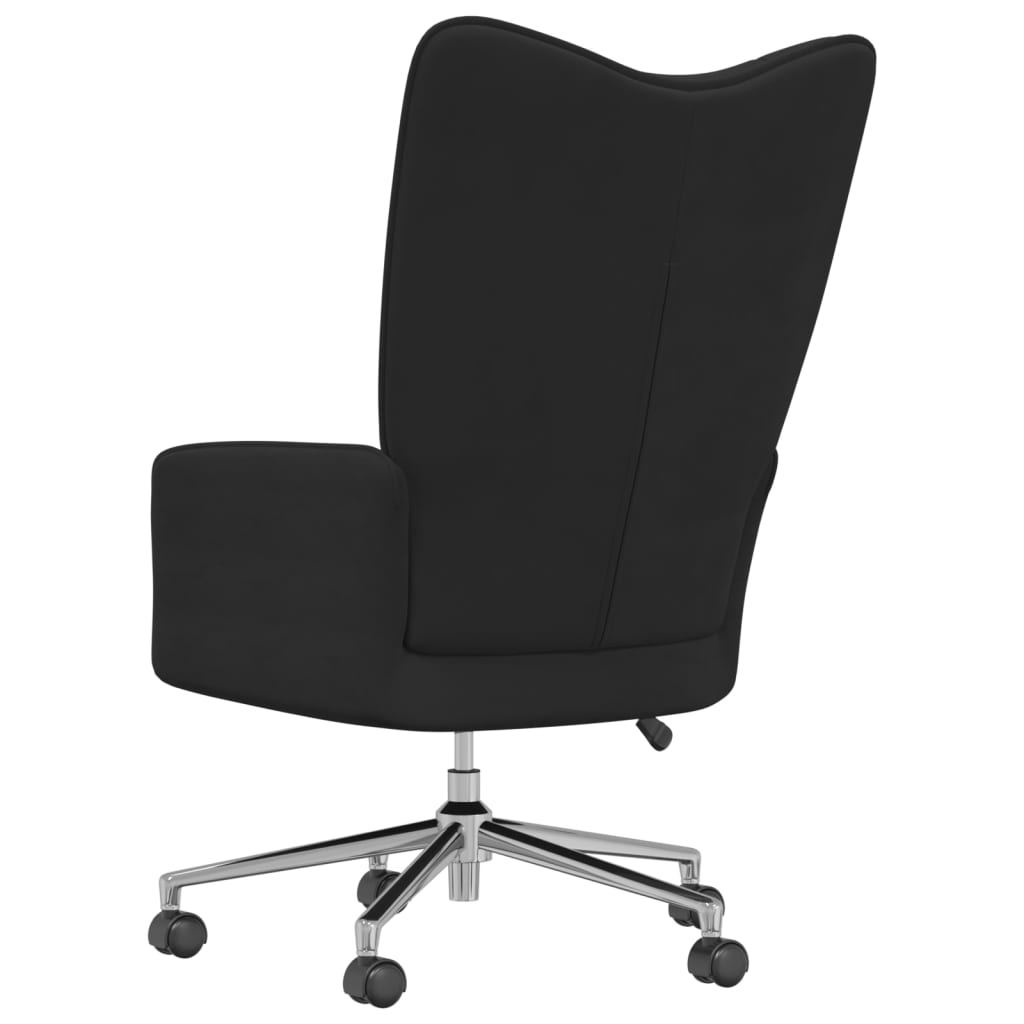 vidaXL Sillón de relax de terciopelo negro