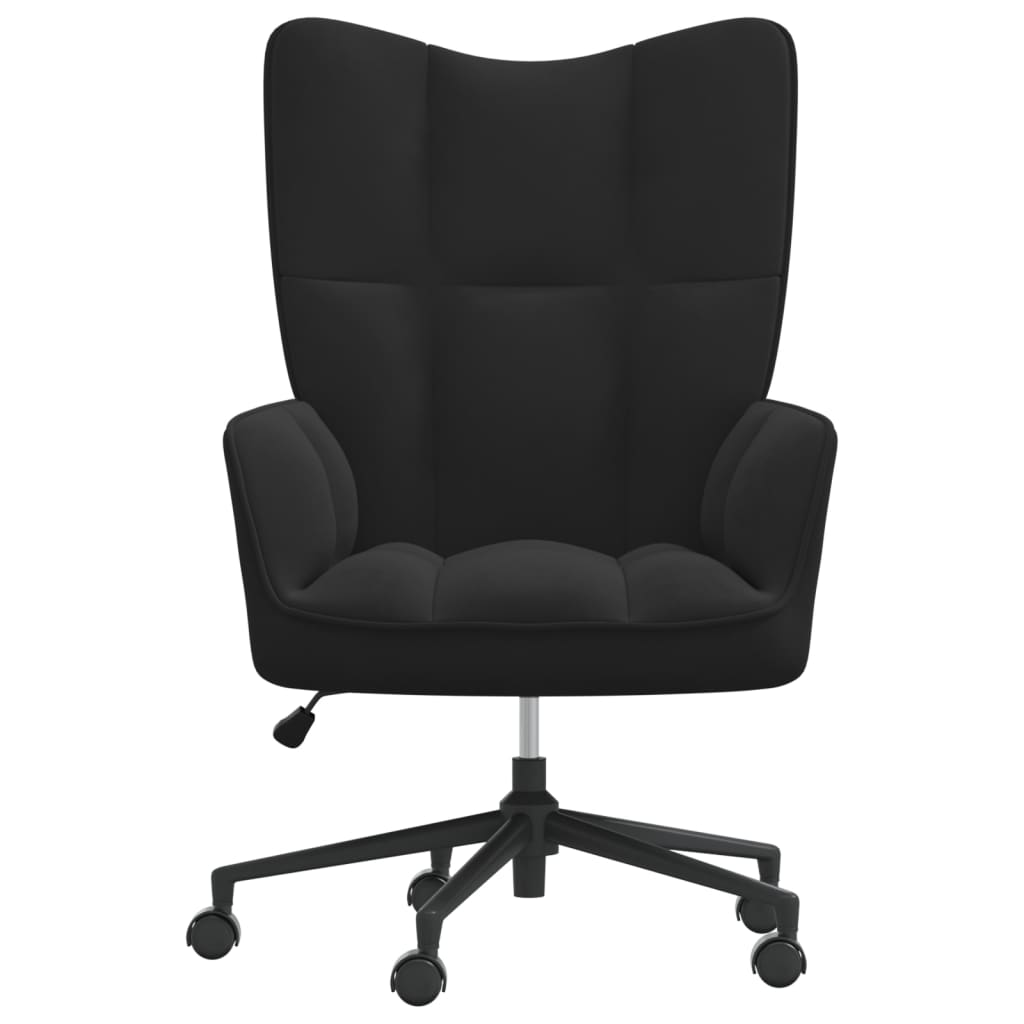 vidaXL Sillón de relax de terciopelo negro