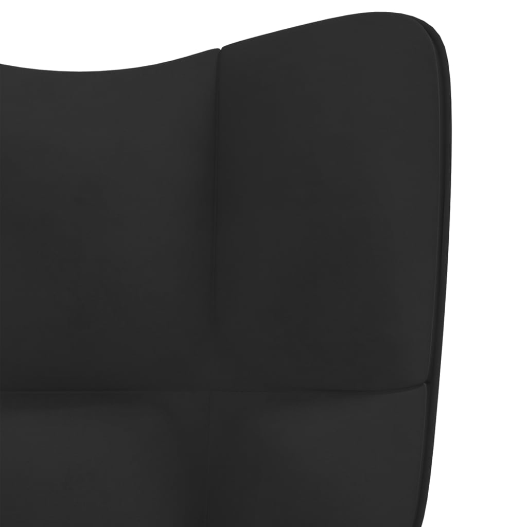 vidaXL Sillón de relax de terciopelo negro