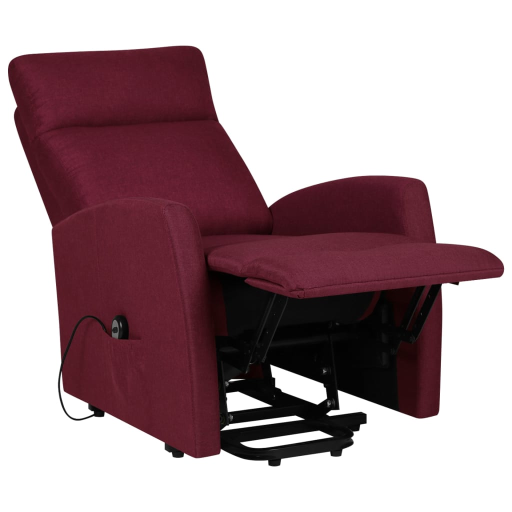 vidaXL Sillón elevable tela morado