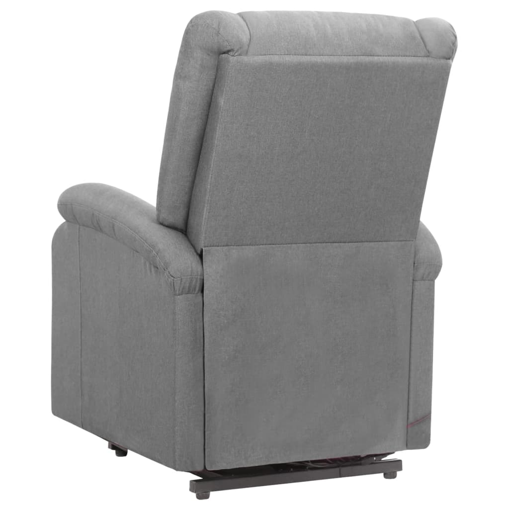 vidaXL Sillón elevable tela gris claro