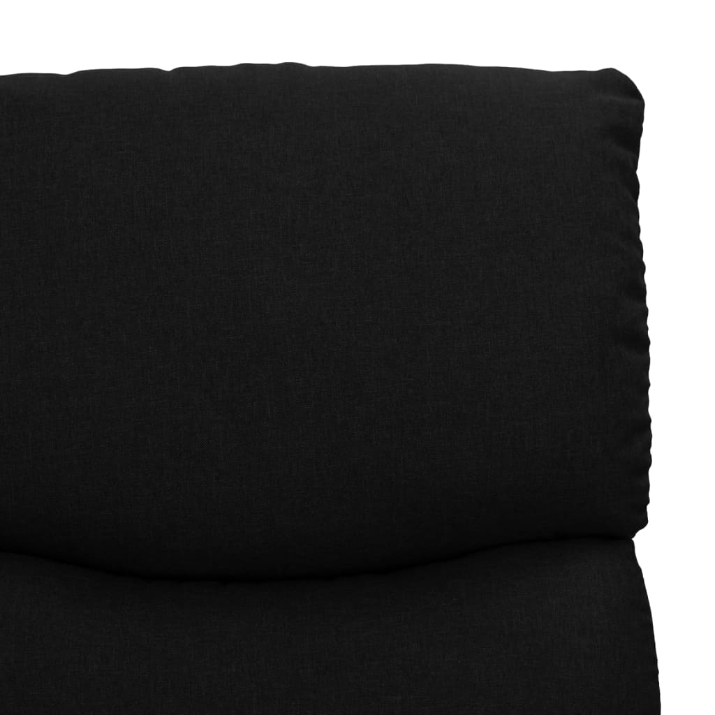 vidaXL Sillón elevable tela negro