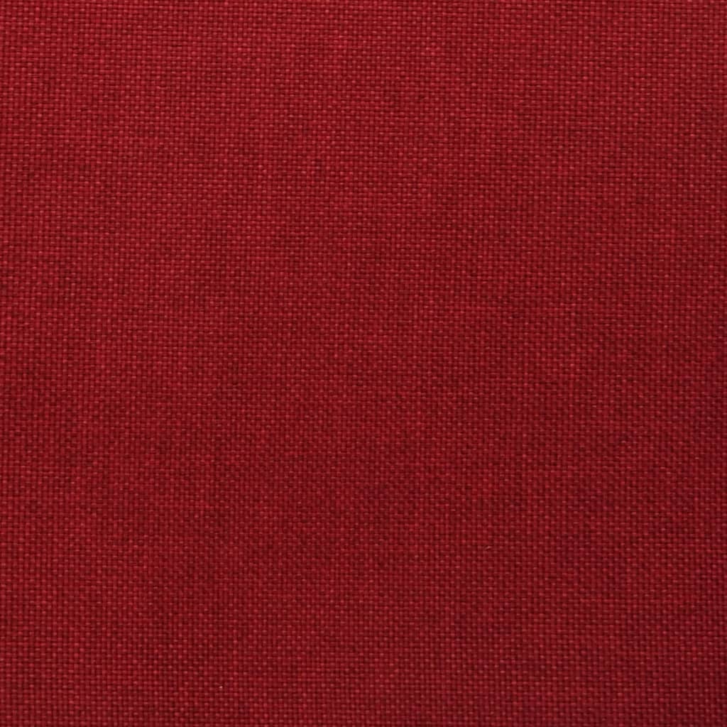 vidaXL Sillón de masaje elevable tela rojo tinto