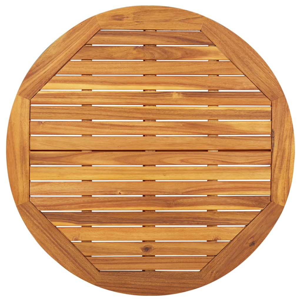 vidaXL Mesa de jardín madera maciza de acacia 85x85x75 cm