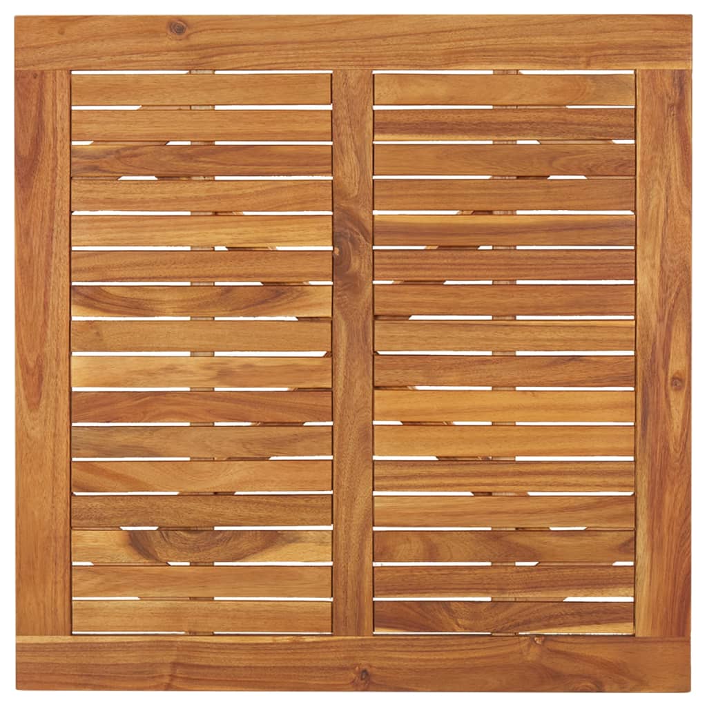 vidaXL Mesa de jardín madera maciza de acacia 85x85x75 cm