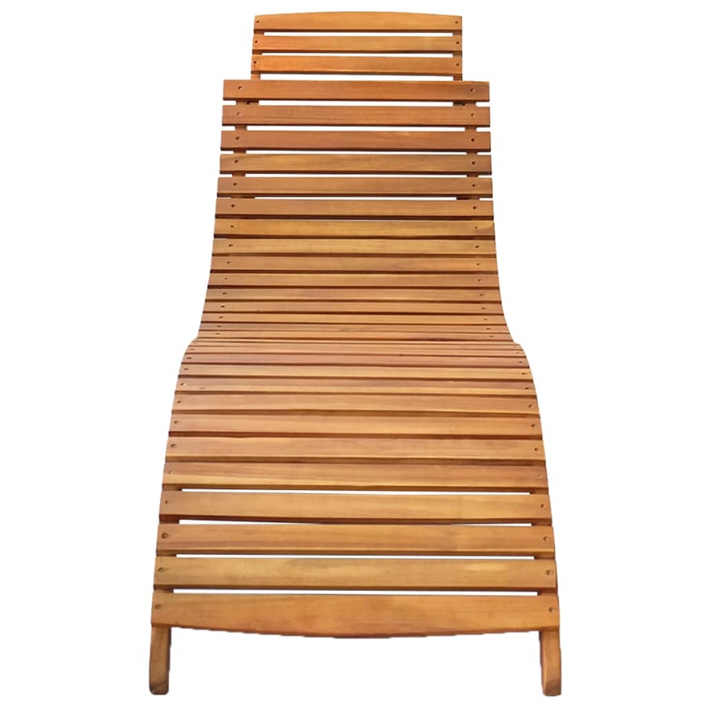 vidaXL Tumbonas 2 uds madera maciza de acacia