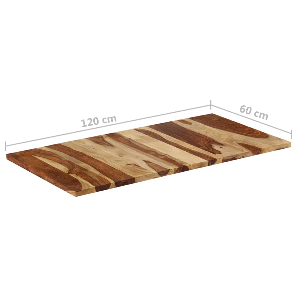 vidaXL Tablero de mesa madera maciza de acacia 120x60x(2,5-2,7) cm