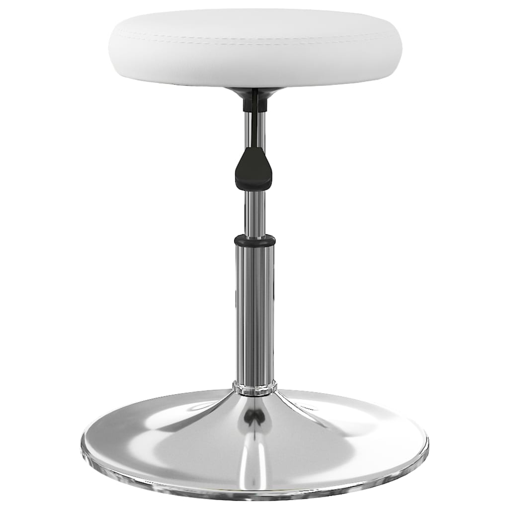 vidaXL Sillas de comedor 2 unidades cuero sintético blanco