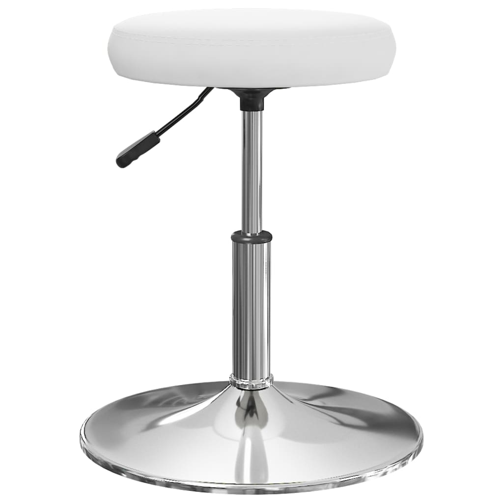 vidaXL Sillas de comedor 2 unidades cuero sintético blanco