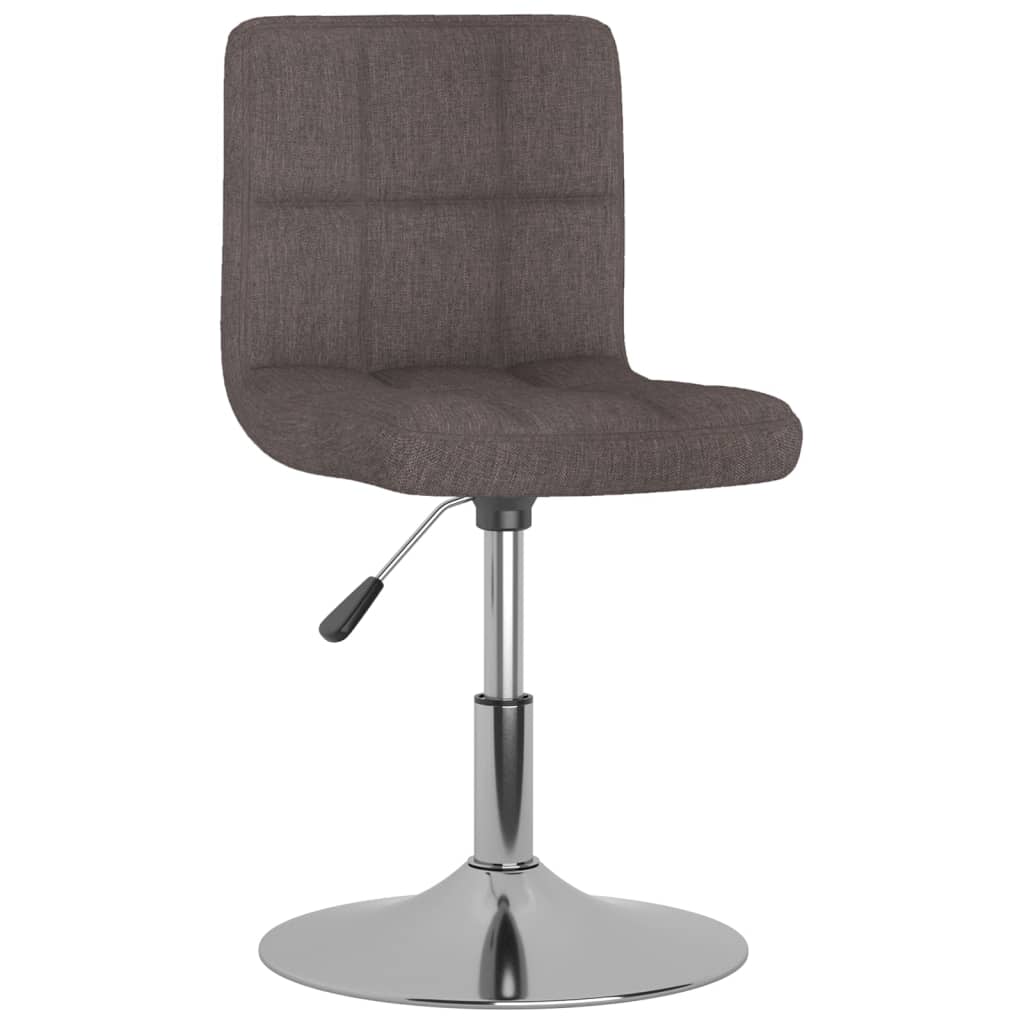 vidaXL Sillas de comedor giratorias 2 unidades tela gris taupe