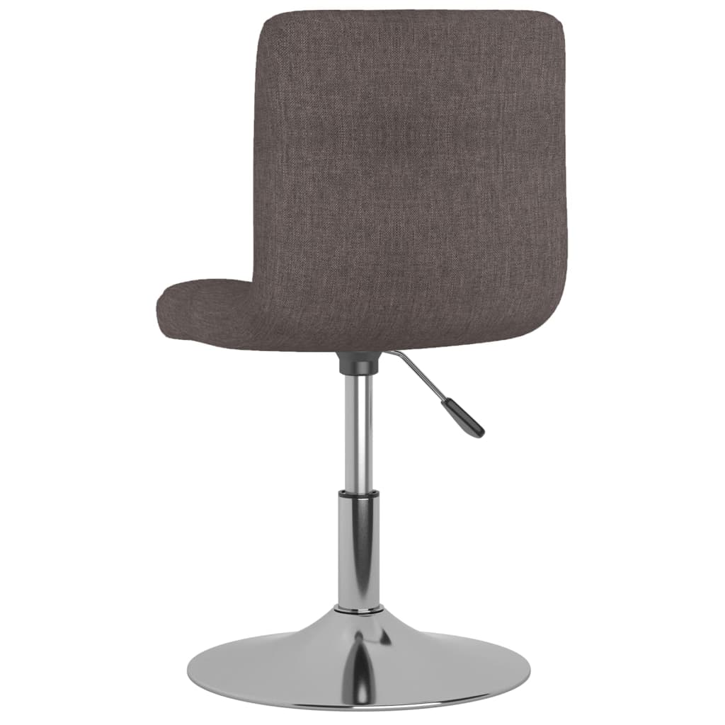 vidaXL Sillas de comedor giratorias 2 unidades tela gris taupe