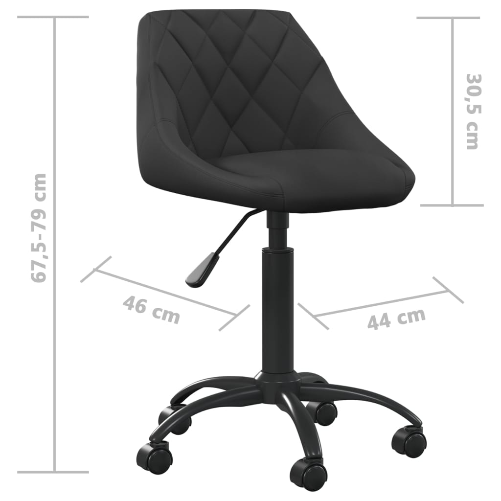 vidaXL Silla de comedor de terciopelo negro