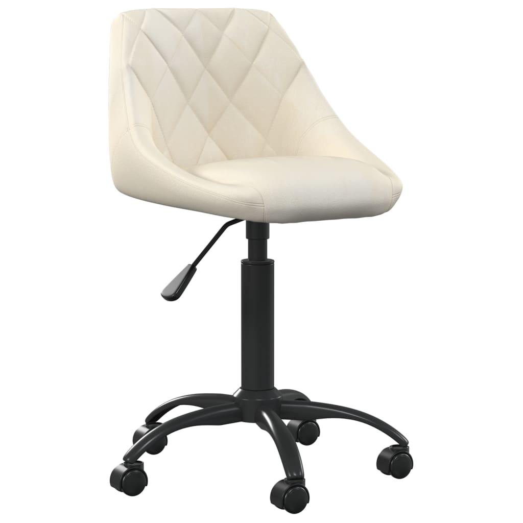 vidaXL Silla de comedor de terciopelo crema