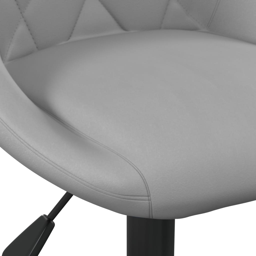 vidaXL Silla de comedor de terciopelo gris claro