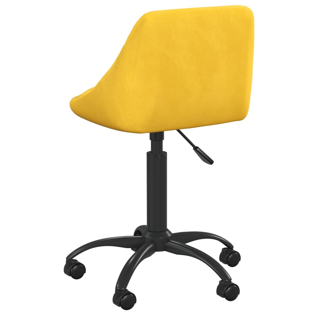 vidaXL Silla de comedor de terciopelo amarillo mostaza