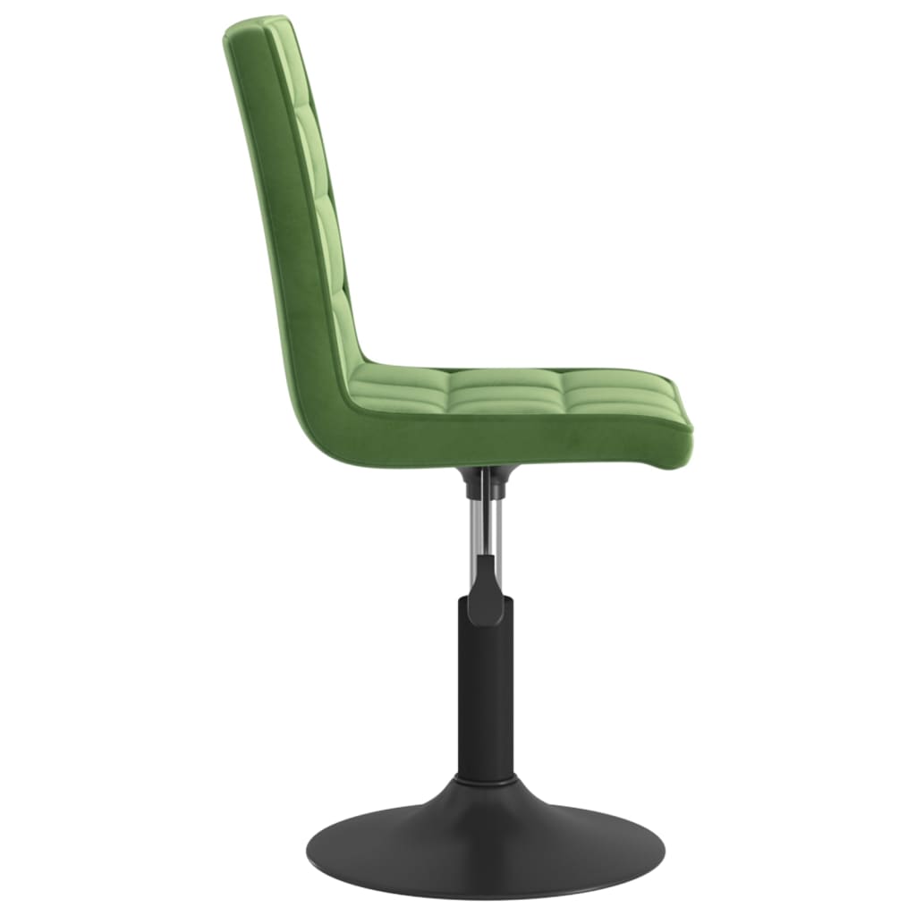 vidaXL Sillas de comedor giratorias 2 unidades terciopelo verde oscuro