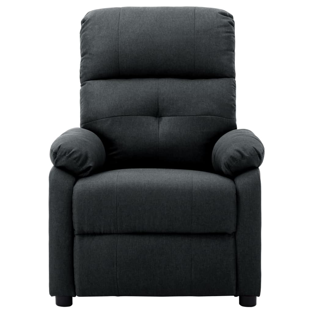 vidaXL Sillón de masaje eléctrico tela gris oscuro