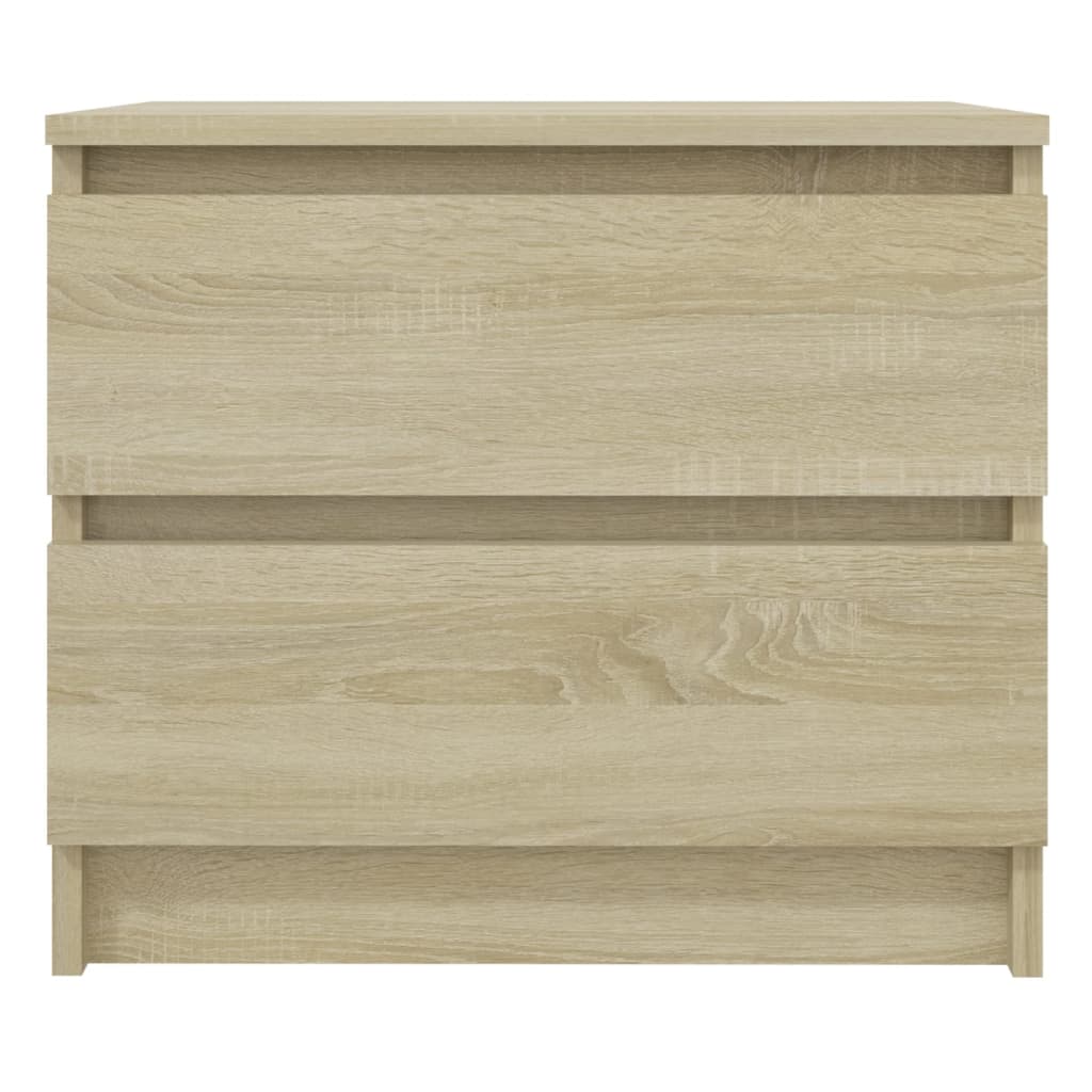 vidaXL Mesita de noche madera contrachapada roble Sonoma 50x39x43,5 cm