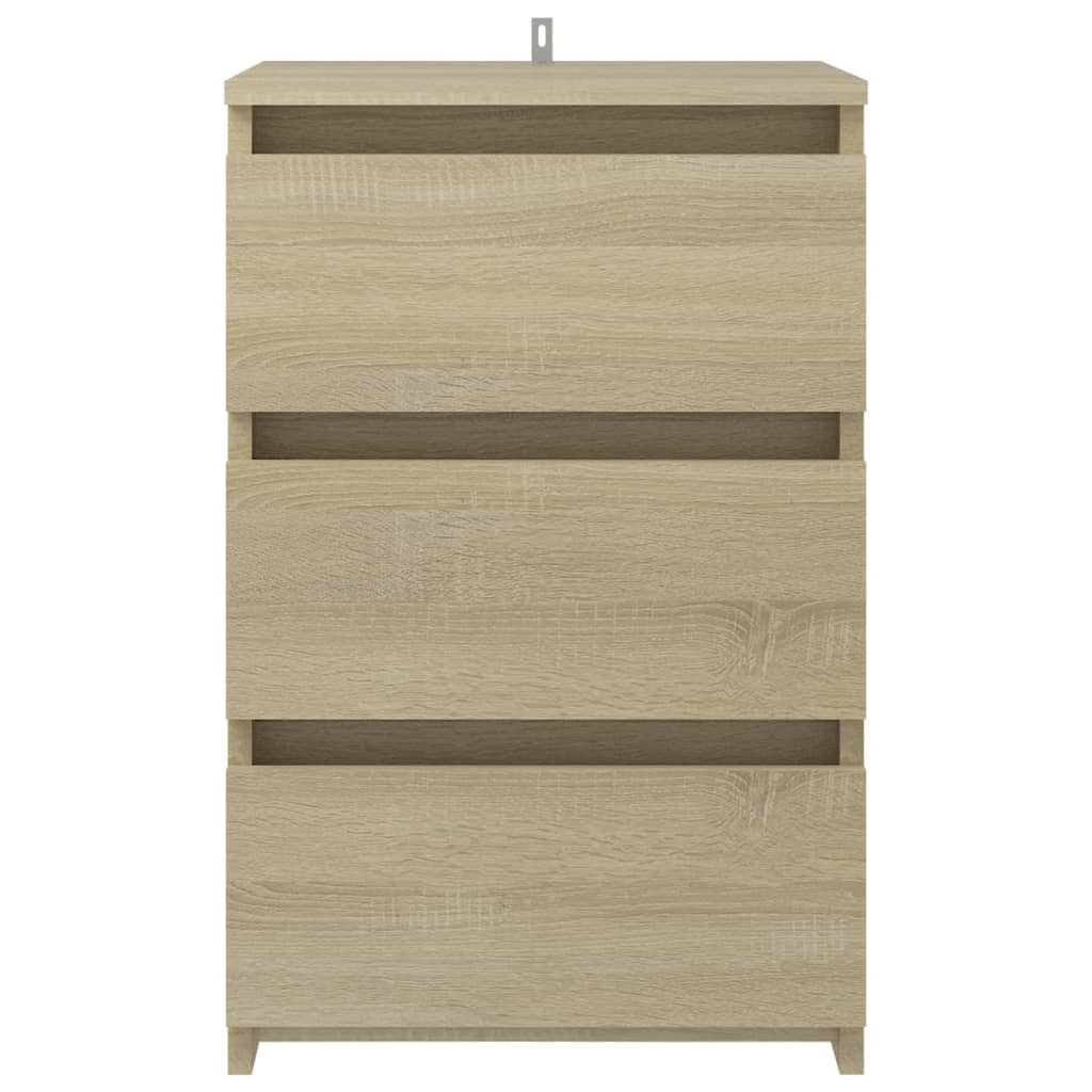 vidaXL Mesita de noche madera contrachapada roble Sonoma 40x35x62,5cm