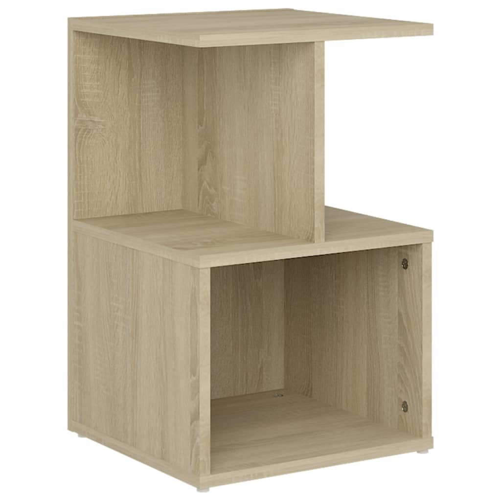 vidaXL Mesita de noche madera contrachapada roble Sonoma 35x35x55 cm