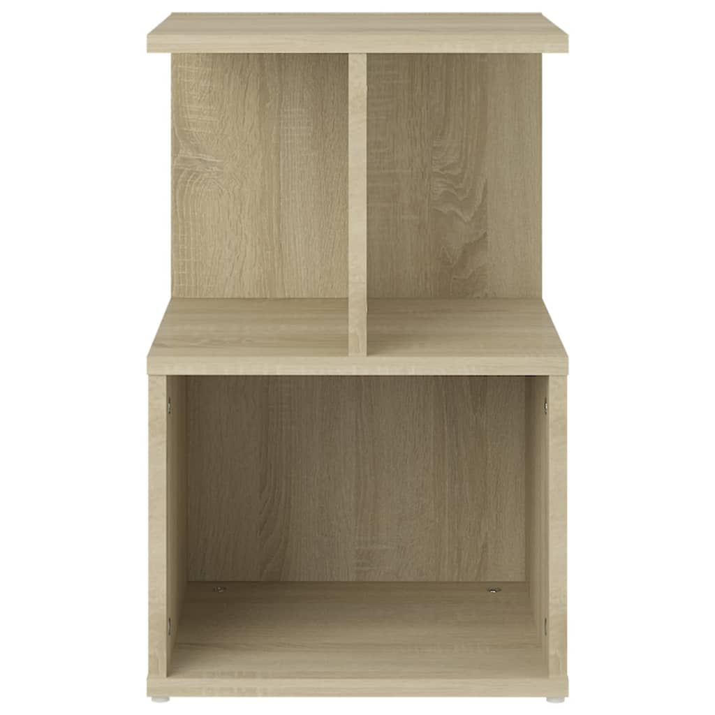 vidaXL Mesita de noche madera contrachapada roble Sonoma 35x35x55 cm