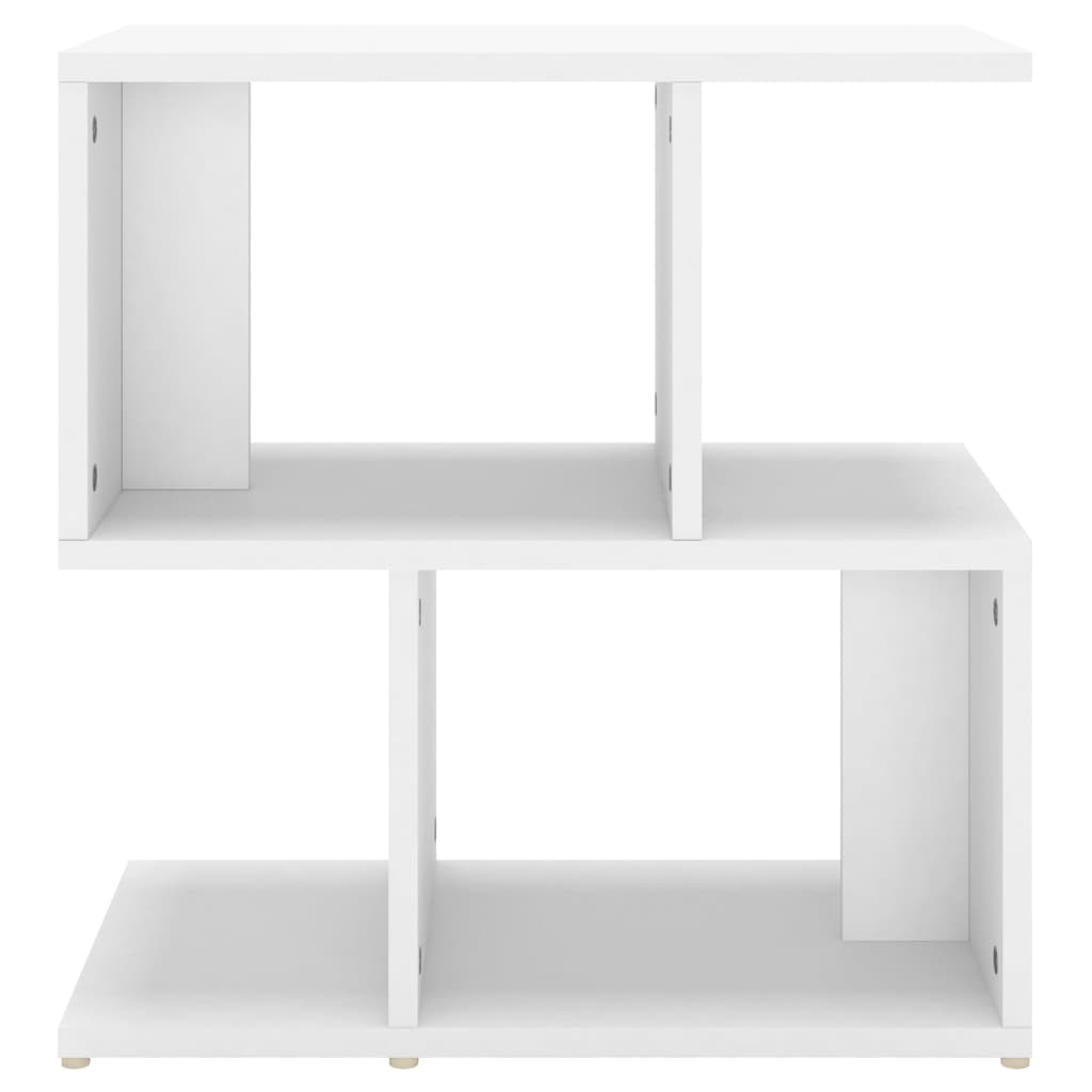 vidaXL Mesita de noche madera contrachapada blanco 50x30x51,5cm