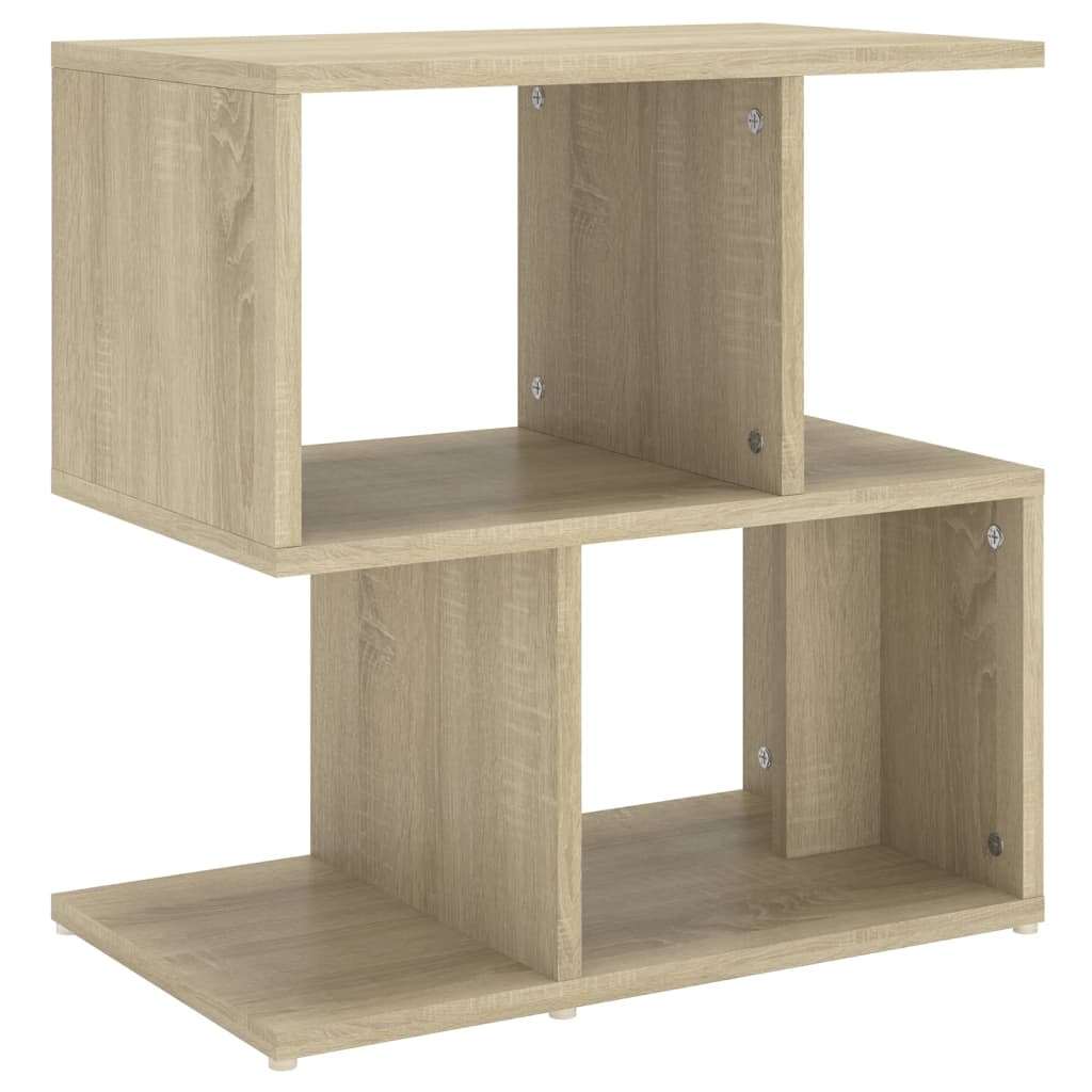 vidaXL Mesita de noche madera contrachapada roble Sonoma 50x30x51,5cm