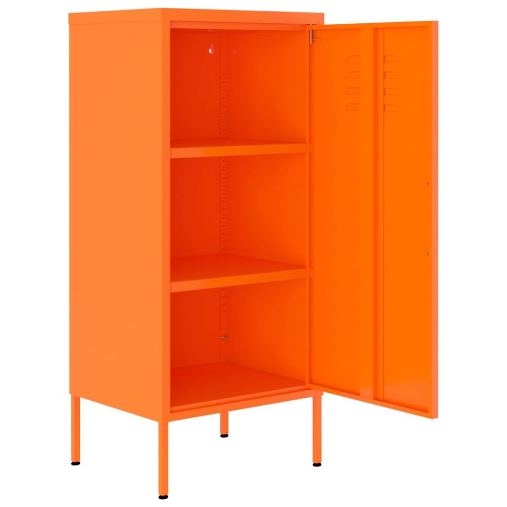 vidaXL Armario de almacenamiento acero naranja 42,5x35x101,5 cm