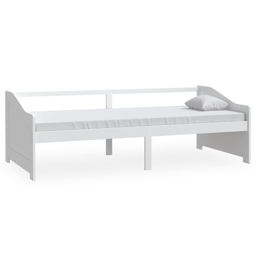 vidaXL Sofá cama de 3 plazas sin colchón blanco 90x200 cm