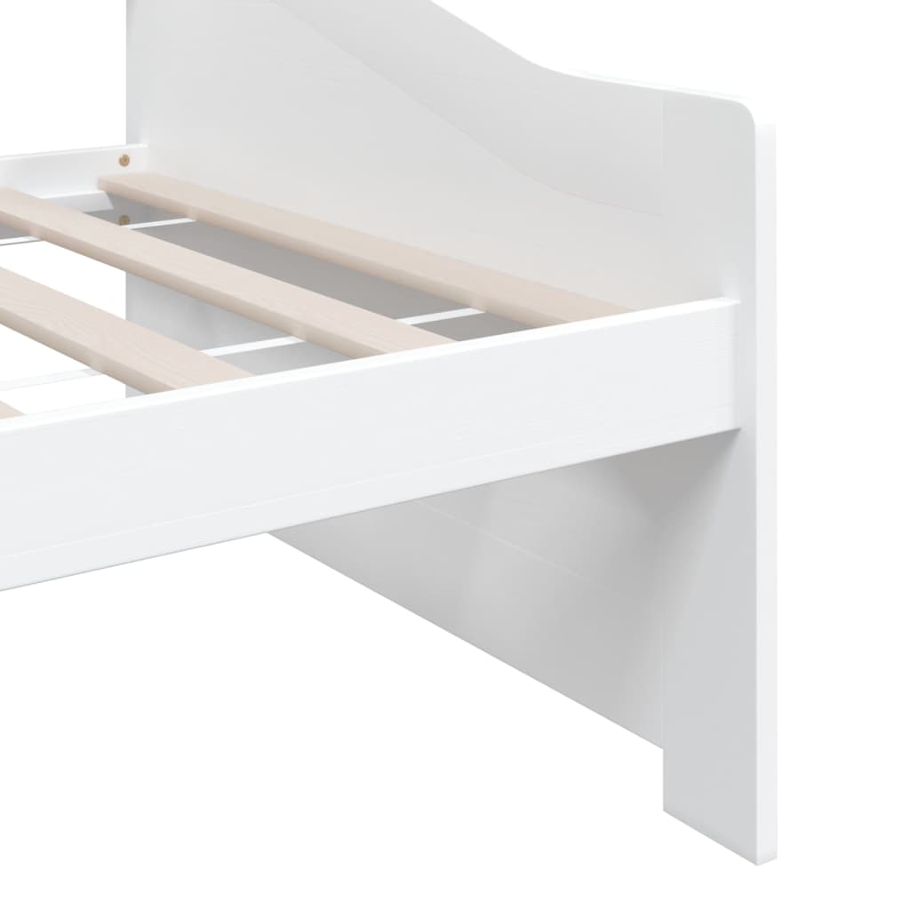 vidaXL Sofá cama de 3 plazas sin colchón blanco 90x200 cm