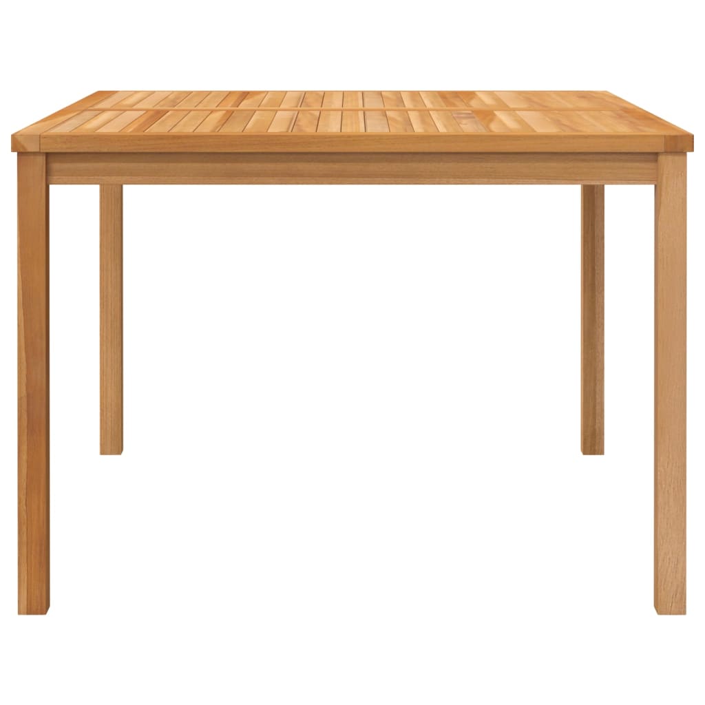 vidaXL Mesa de comedor de jardín madera maciza de teca 110x110x77 cm