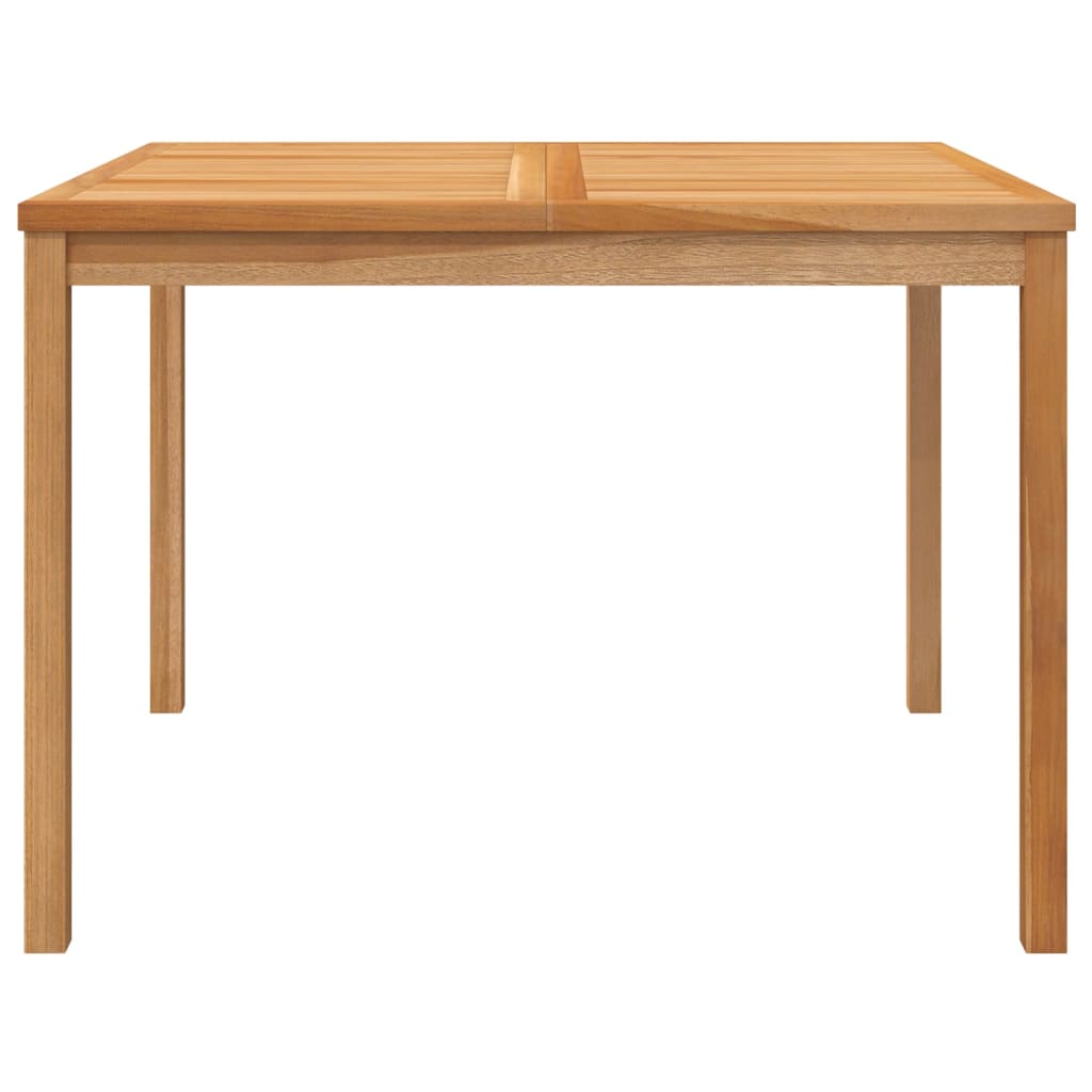 vidaXL Mesa de comedor de jardín madera maciza de teca 110x110x77 cm