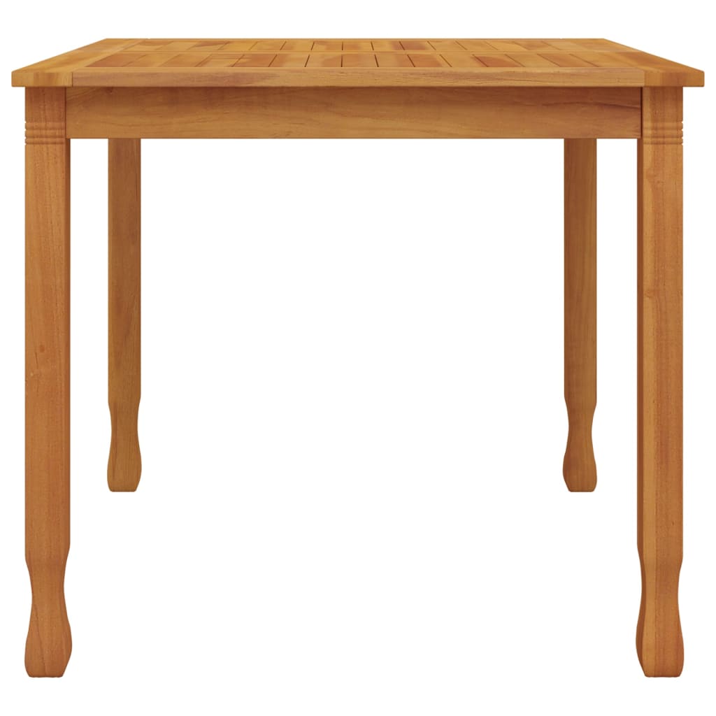 vidaXL Mesa de comedor de jardín madera maciza de teca 85x85x75 cm