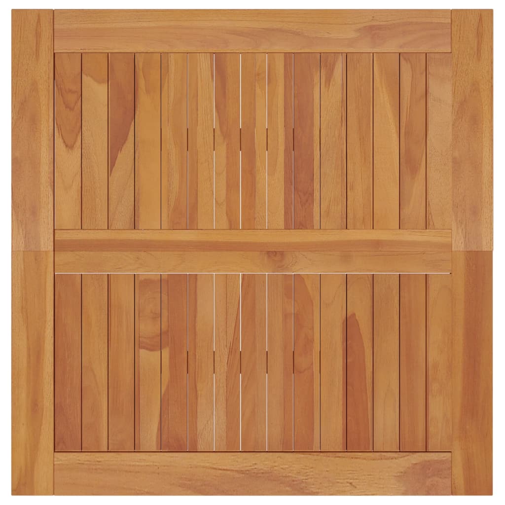 vidaXL Mesa de comedor de jardín madera maciza de teca 85x85x75 cm