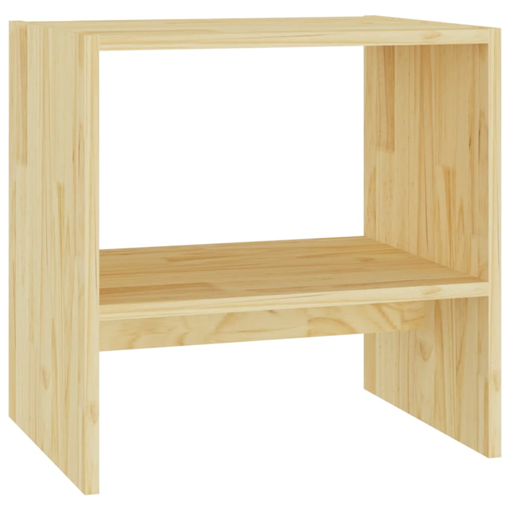 vidaXL Mesita de noche madera maciza de pino 40x30,5x40 cm