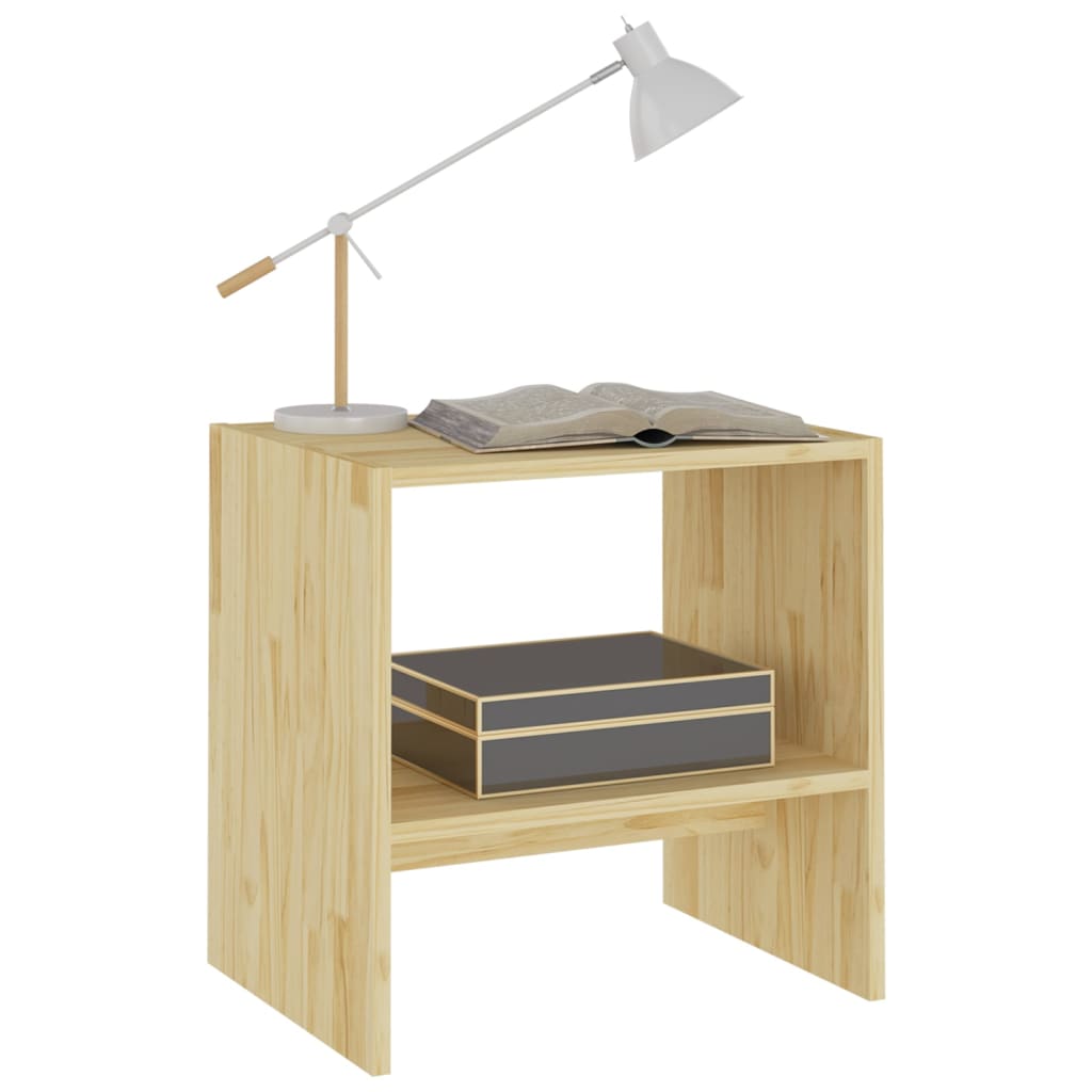 vidaXL Mesita de noche madera maciza de pino 40x30,5x40 cm