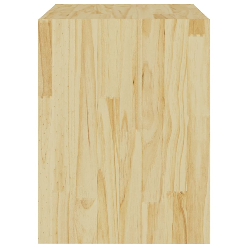 vidaXL Mesita de noche madera maciza de pino 40x30,5x40 cm