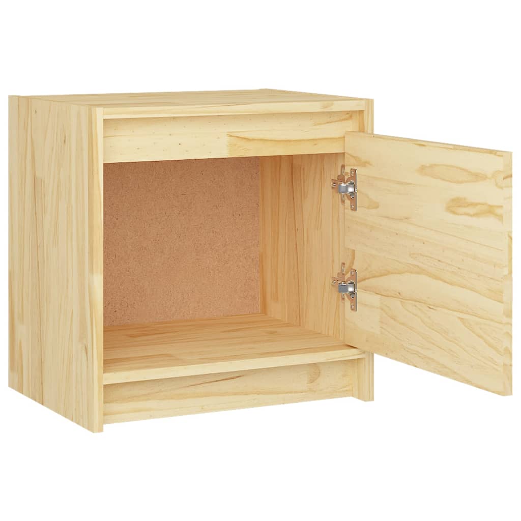 vidaXL Mesitas de noche 2 uds madera maciza de pino 40x30,5x40 cm