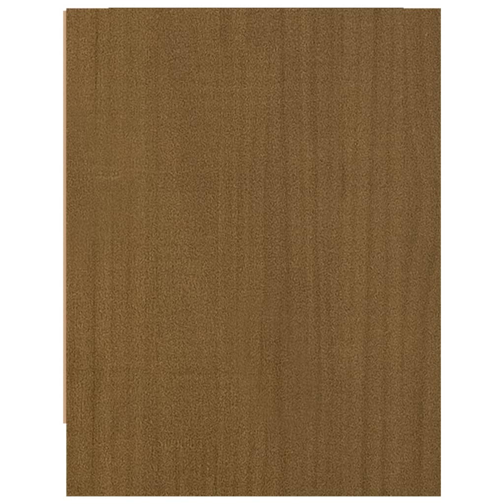 vidaXL Mesita de noche madera maciza de mango marrón miel 40x30,5x40cm