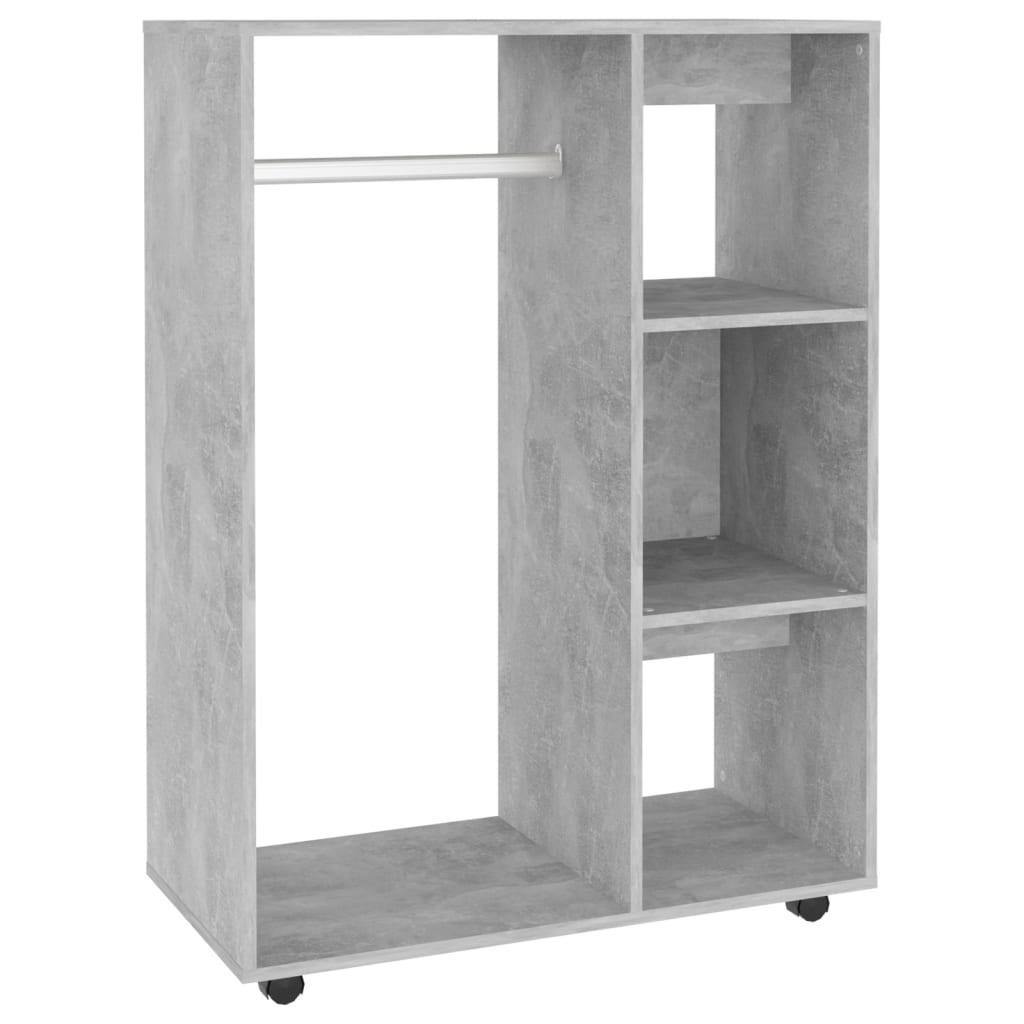 vidaXL Armario de madera de ingeniería gris hormigón 80x40x110 cm