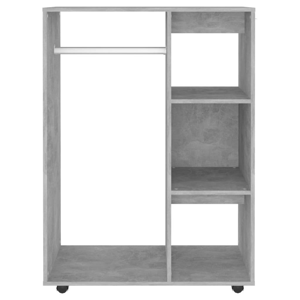 vidaXL Armario de madera de ingeniería gris hormigón 80x40x110 cm