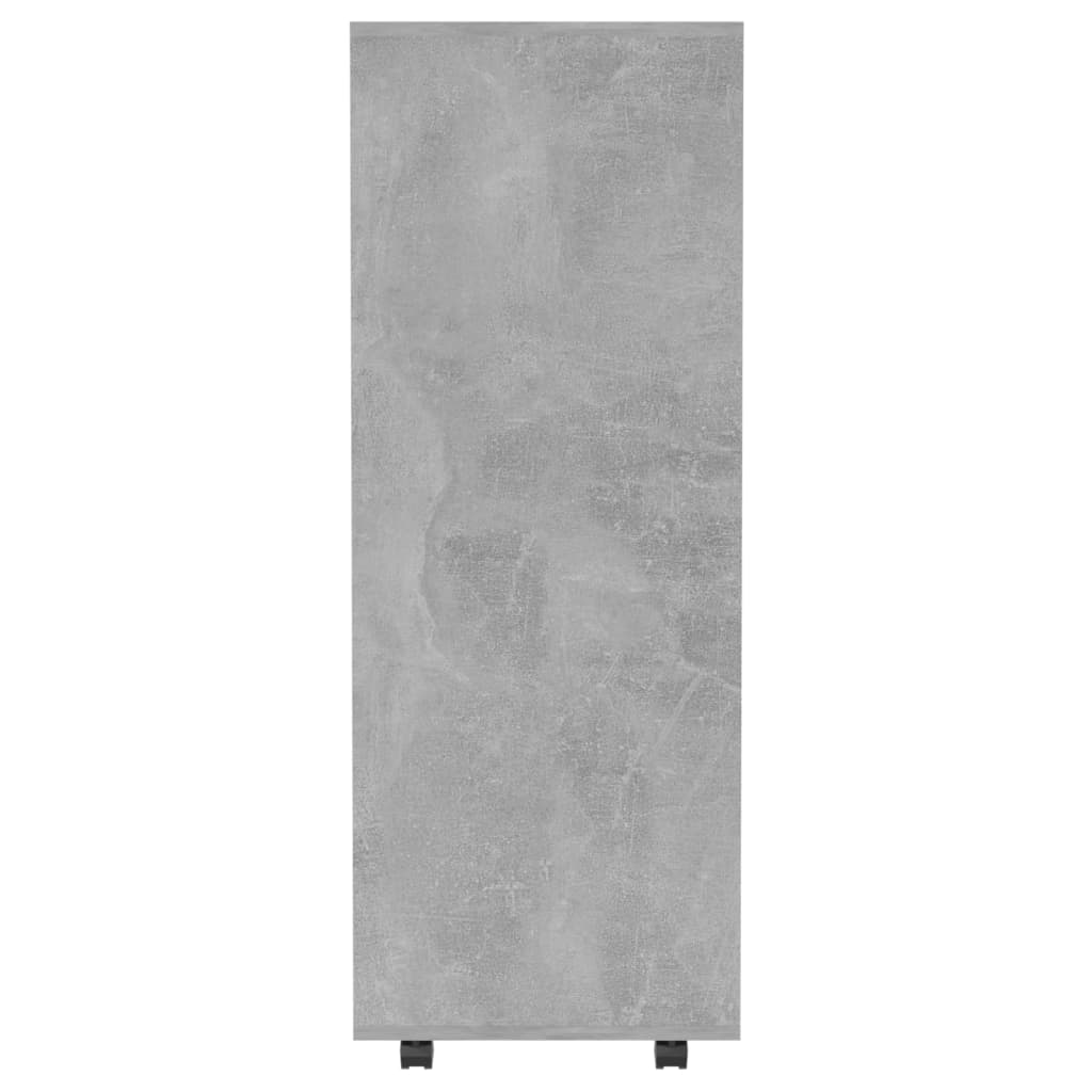 vidaXL Armario de madera de ingeniería gris hormigón 80x40x110 cm