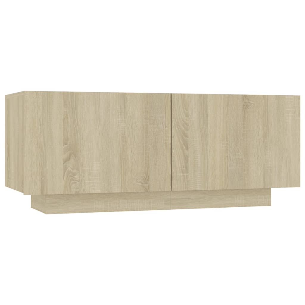 vidaXL Mesita de noche madera de ingeniería roble Sonoma 100x35x40 cm